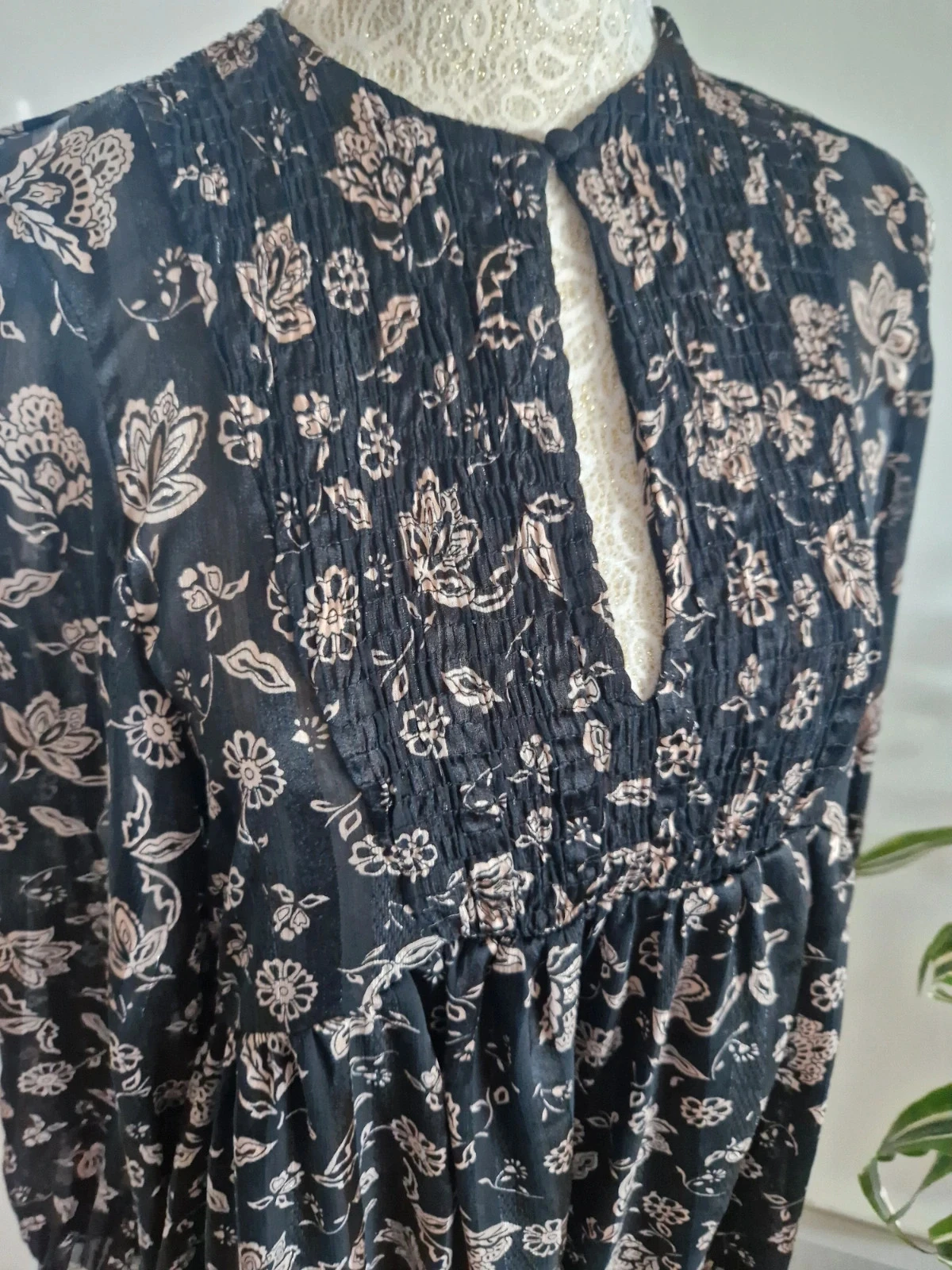 Vestido de gasa floral - S - Zara – photo 2